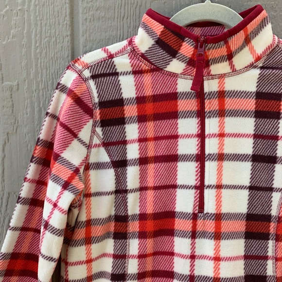 St. John’s Bay soft half zip plaid fleece pullover - Picture 3 of 9